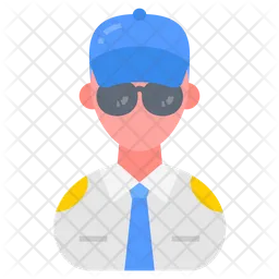 Security guard male  Icon