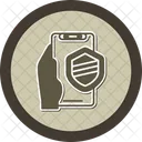 Security Hand Holding Phone Safety Icon