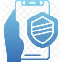 Security Hand Holding Phone Safety Icon