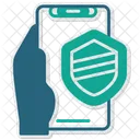 Security Hand Holding Phone Safety Icon