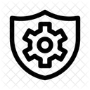 Security Shield Gear Icon