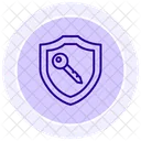 Security Key Color Circle Icon Icon