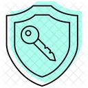 Security Key Color Shadow Thinline Icon Icon