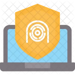 Security Laptop Fingerprint  Icon