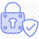 Security Lock Duotone Line Icon Icon