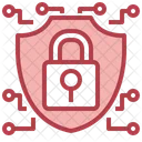 Security Lock Bitcoin Cryptocurrency Icon
