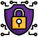Security Lock Bitcoin Cryptocurrency Icon