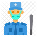 Security Man Avatar Mask Icon