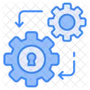 Security Management Gear Security Setting Icon