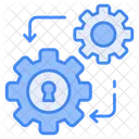 Security Management Gear Security Setting Icon