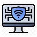 Security Monitor Protection Icon
