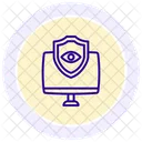 Security Monitoring Color Circle Icon Icon