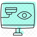 Security Monitoring Color Shadow Thinline Icon Icon