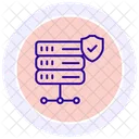 Security Network Color Circle Icon Icon