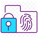 Security of biometric data  Icon