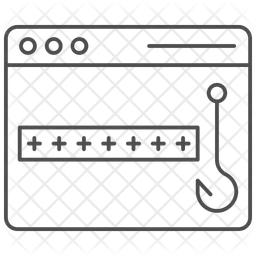 보안 비밀번호 낚시  아이콘