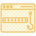 Security Password Fishing Duotone Line Icon Icon