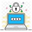 디지털 보안 PIN 입력 비밀번호 키 아이콘