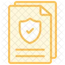 Security Policy Duotone Line Icon Icon