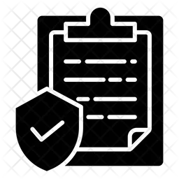 Security Report Icon - Download in Glyph Style