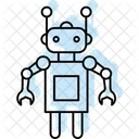 Security Robot Color Shadow Thinline Icon Icon