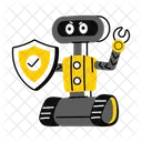 Security Robot Protection Safety Icon