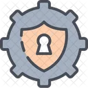 Gear Protection Security Icon