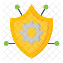 Protection Shield Cogwheel Icon