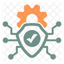 Security System Lock Gear Icon