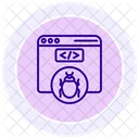 Security Threat Color Circle Icon Icon