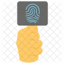 Security Verification Thumb Passcode Thumb Scanner Icon