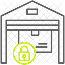 Secure Godown Secure Storehouse Protected Warehouse Icon