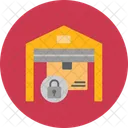 Secure Godown Secure Storehouse Protected Warehouse Icon