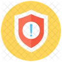 Security Warning Shield Exclamation Mark Icon