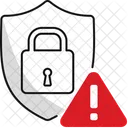 Security Warning Security Breach Notification Data Breach Alert Icon