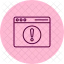 Security Webpage Warning Pentaglow Icon