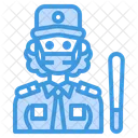 Security Woman Guard Occupation Icon