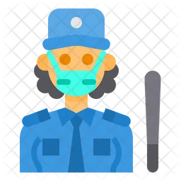 Security Woman  Icon