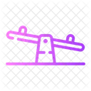 See Saw Seesaw Kid And Baby Icon