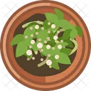 Seeding Earthen Flowerpot Icon