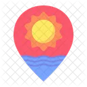 Lage Meer Platzhalter Symbol