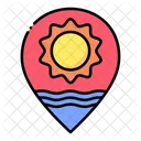 Lage Meer Platzhalter Symbol