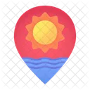 Lage Meer Platzhalter Symbol