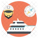 Kreuzfahrt Reisen Schiff Symbol