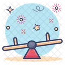 Seesaw Balance Swing Teeterboard Icon