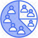 Segment De Clientele Statistiques Population Icône