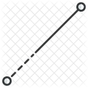 Ligne Segment Conception Icône