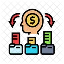 Mercado Segmentacion Moderno Icono