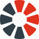 Segmento Percentual Grafico Porcentagem Icon