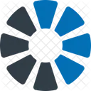 Segmento Percentual Grafico Porcentagem Icon